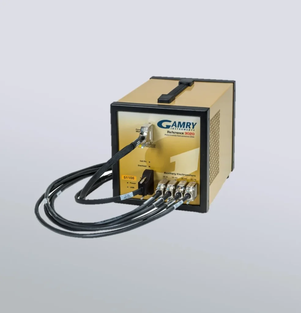 Potentiostat / Galvanostat / ZRA Gamry Reference 3020  – Auxiliary Electrometer (AE)